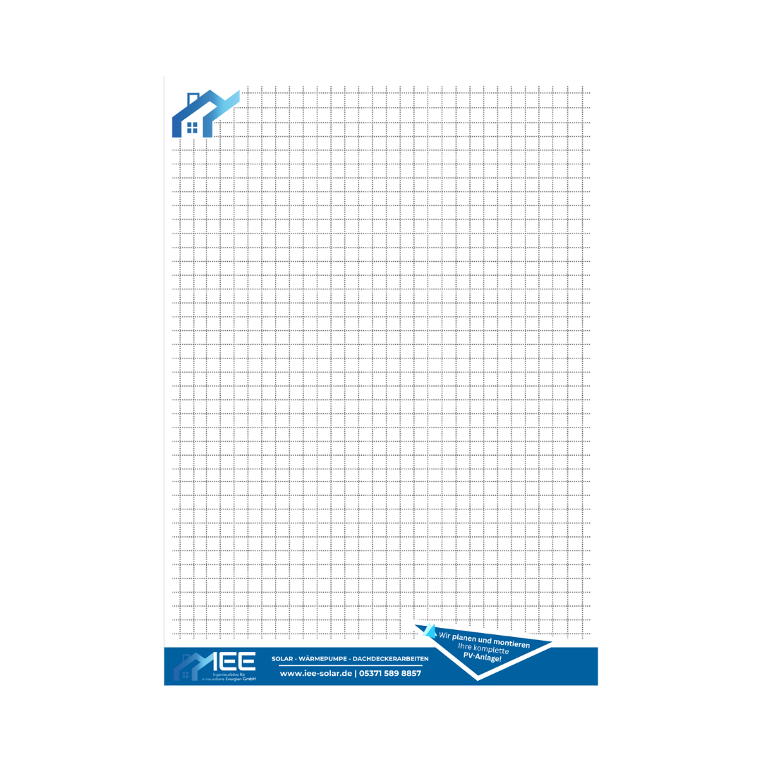 Schreibblock DIN A4 – 25 Blatt